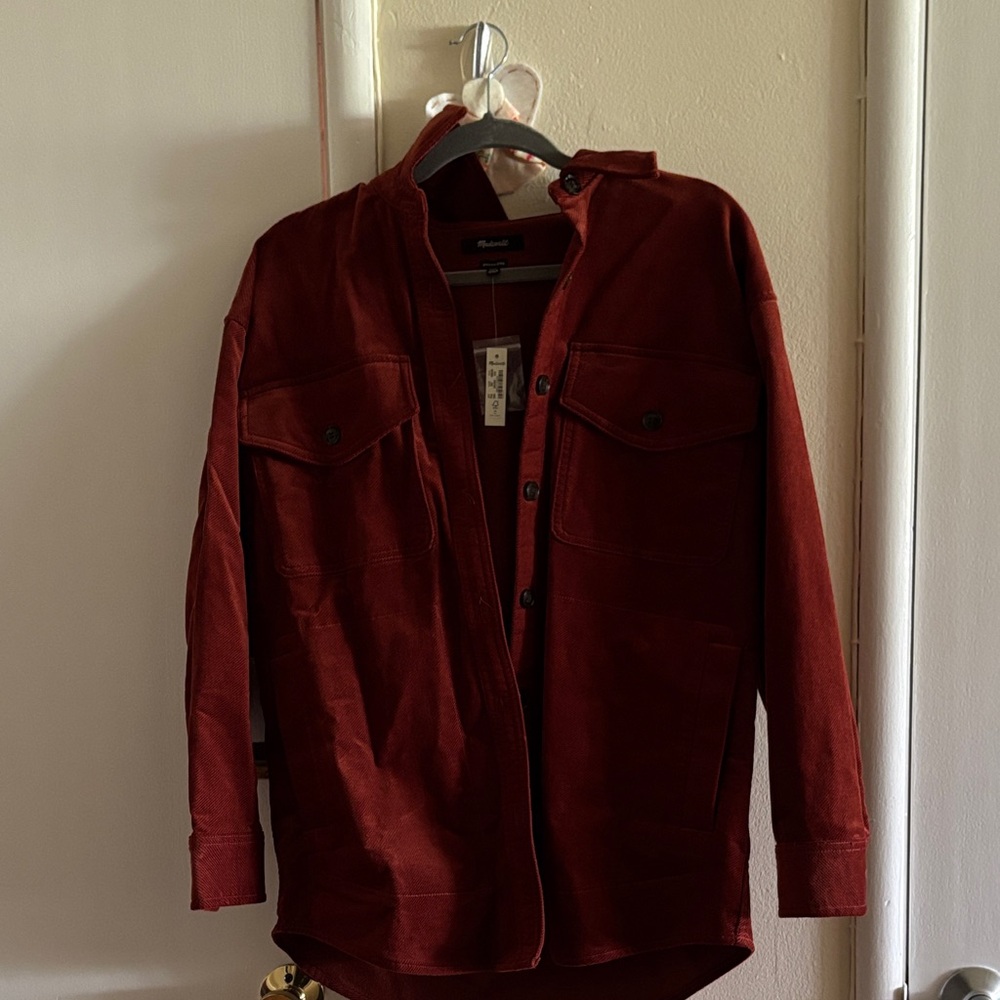 Madewell Women's Rich Red Shirt Jacket